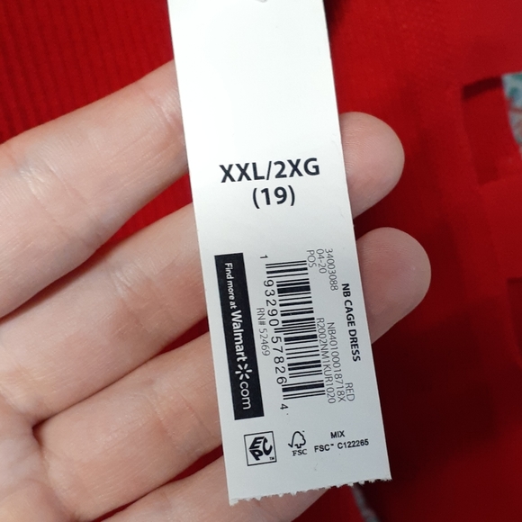 NWT No Boundaries Red Cage Dress, Size 2X (19) - Picture 7 of 8